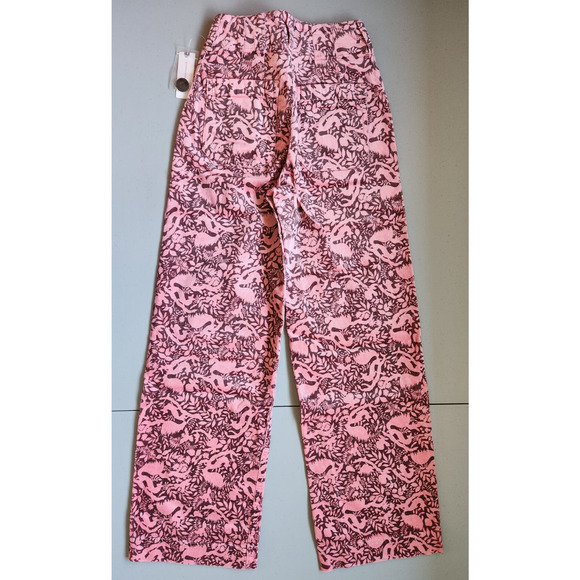 NWT Maeve The Colette Cropped Corduroy Wide Leg Pants Sz 23 Tall Pink #7F403 - Picture 7 of 11